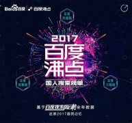 品牌公关 -  百度 2017年度 搜索 排行榜发布