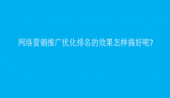 网站建设 - 网络 营销推广 优化排名的 效果 怎样搞好呢?