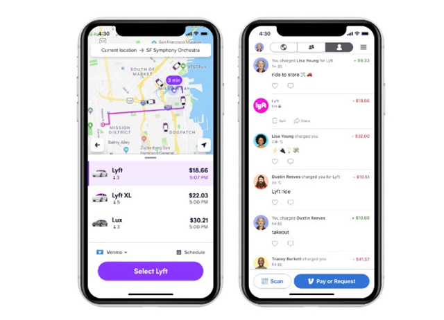 企业出海 - Lyft将 允许 乘客通过Venmo支付/分摊车费