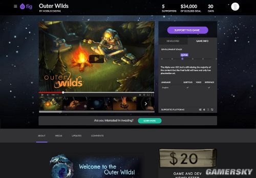 企业出海 - 众筹网站 Kickstarter 的竞争对手 Fig ，首款游戏上